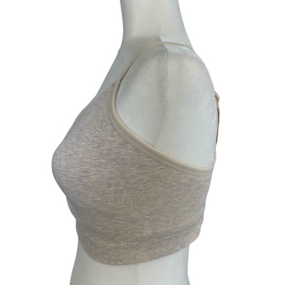 Kindred Bravely Sublime Bamboo Hands-Free Pumping Lounge Sleep Bra Oatmeal MED - Picture 3 of 7